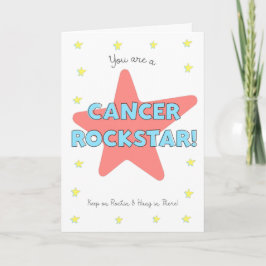 Cancer-Rockstjärnan stannar kvar där, få ett bruns Kort