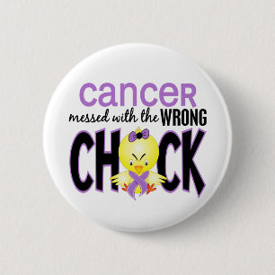 Cancer röra med den fla chicken knapp