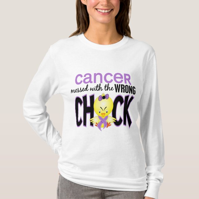 Cancer röra med den fla chicken tee shirt (Framsida)