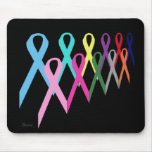Cancer Rosett band Mousepad av Heard_