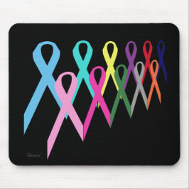 Cancer Rosett band Mousepad av Heard_ Musmatta