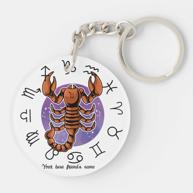 Cancer & Scorpio Akrylnyckelring (Baksidan)