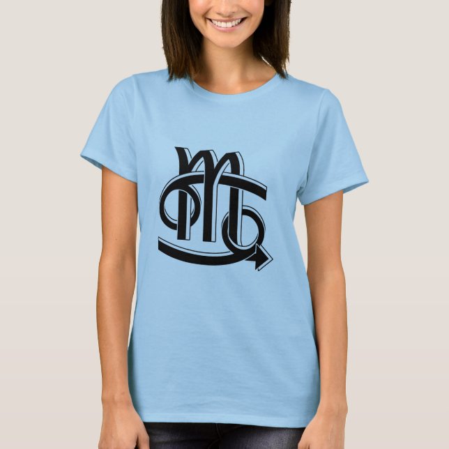 Cancer- & Scorpiopartnerbw T-shirt (Framsida)