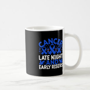 Cancer sent på kvällen och tidigt risers - World C Kaffemugg