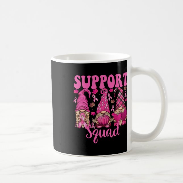 Cancer Shirt for Women Gnomes Support Squad Gnomie Kaffemugg (Höger)