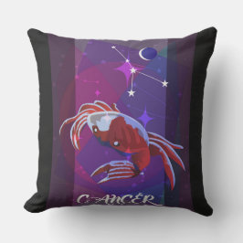 Cancer Sign Dekorativ kudde