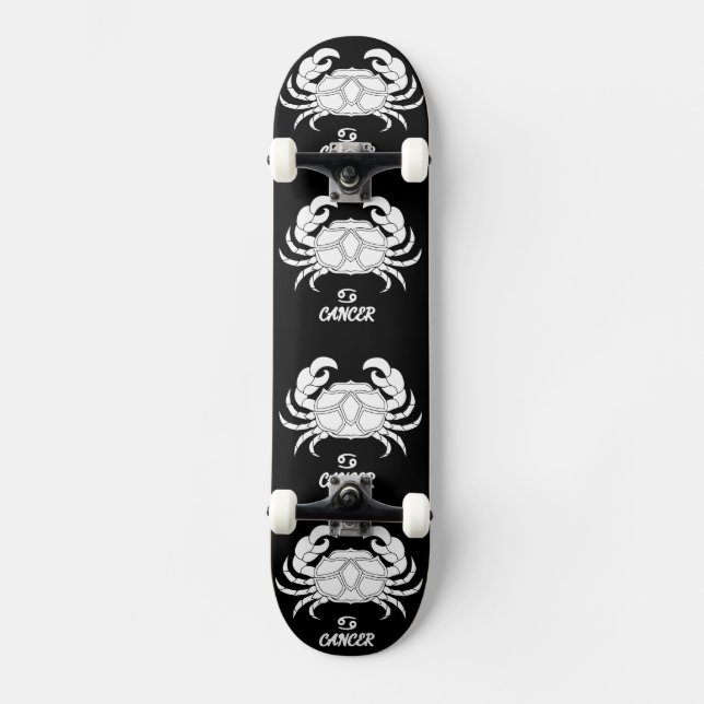 Cancer Silhouette Mini Skateboard Bräda 18,5 Cm (Framsida)