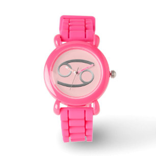 cancer - silver armbandsur