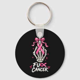 Cancer Skelett Mellanfinger Bröstcancer Nyckelring