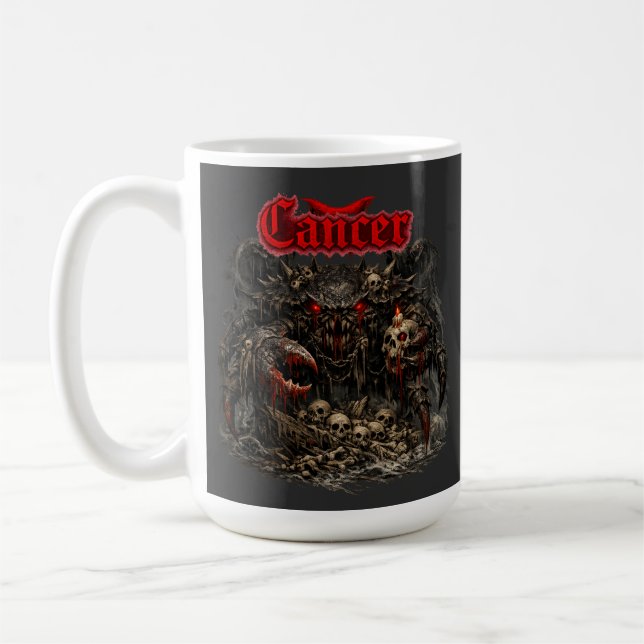 Cancer - Skelettsentineln av röda skuggor Kaffemugg (Vänster)