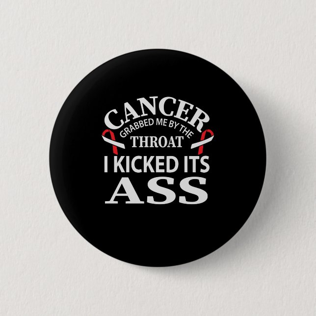 Cancer som jag rånade av hotet jag fick knapp (Framsida)