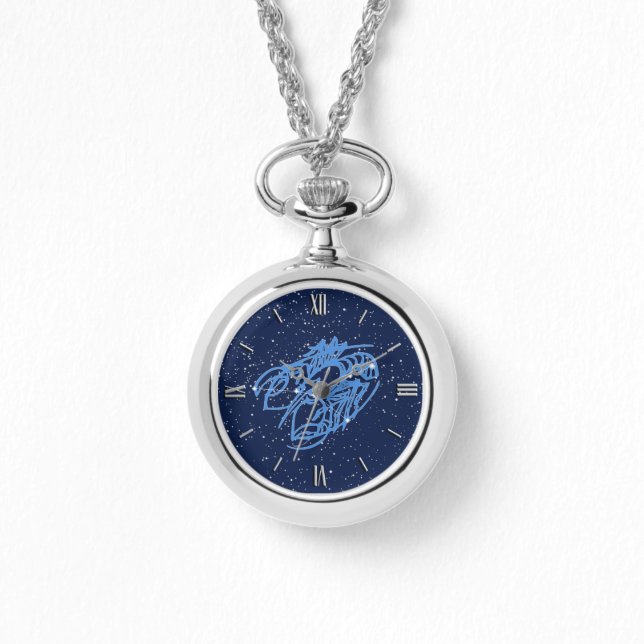 Cancer som krabbazodiacen undertecknar och armbandsur (Framsida)