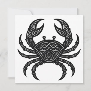 Cancer — Spöklik bläck Zodiakkräfta Inbjudningar