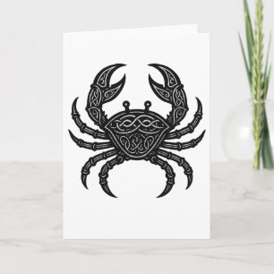Cancer — Spöklik bläck Zodiakkräfta Kort