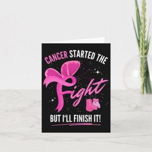 Cancer startade kampen, men jag Avslutar det bröst Kort