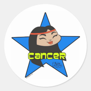 Cancer Stickers Runt Klistermärke