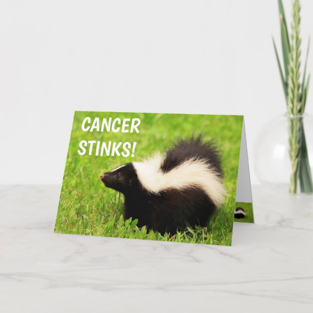 Cancer Stinks Funny Encouragement Kort (Framsida)