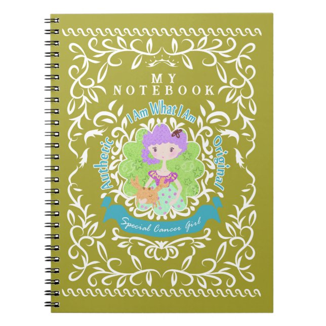 Cancer stjärntecken. Anteckningsbok (Framsidan)