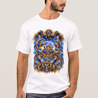 Cancer Stjärntecken – Celestial Krabba Astrologi L T Shirt