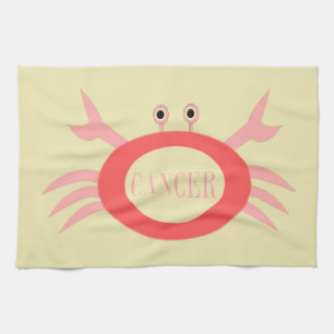 Cancer Stjärntecken Crab Anpassningsbar Towel Kökshandduk