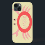 Cancer Stjärntecken Crab iPad Case<br><div class="desc">I det här fantastisk iPad-fallet finns en kontur av en röd krabba med rosa ben och klo. Krabban har ett stort svart öga på stjälkar. Det finns också en rosa text som säger Cancer inuti krabbans kontur. Denna utformning är idealisk för människor med födelsedag mellan den 21 juni och den...</div>