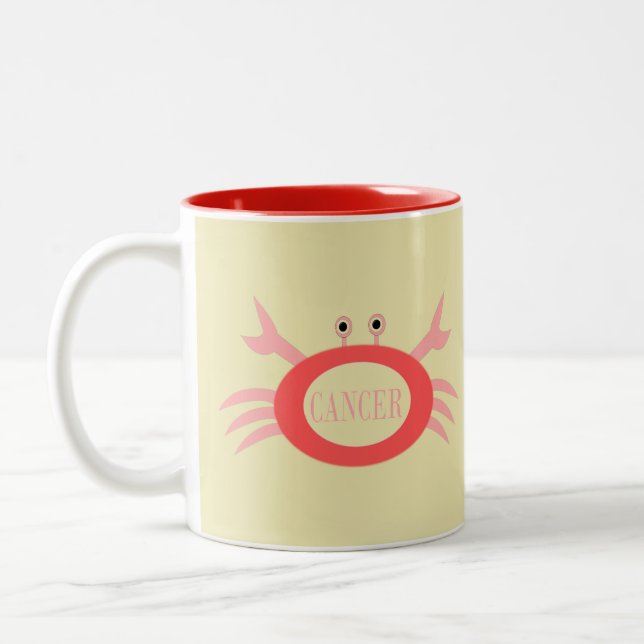Cancer Stjärntecken Crab Mugg (Vänster)