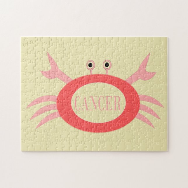 Cancer Stjärntecken Crab Puzzle Pussel (Horisontell)