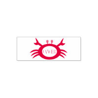Cancer Stjärntecken Crab Self Inking Frimärke
