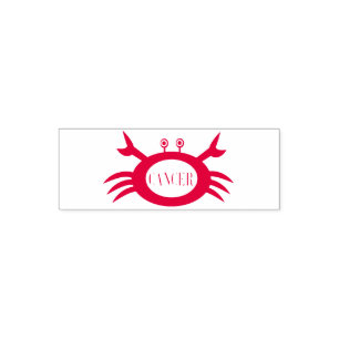 Cancer Stjärntecken Crab Self Inking Frimärke Självfärgande Stämpel