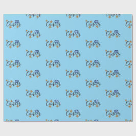 Cancer-Stjärntecken: Figursättning av Papper blå b Presentpapper