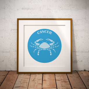 Cancer, Stjärntecken, Horoskop, Astrologi Poster