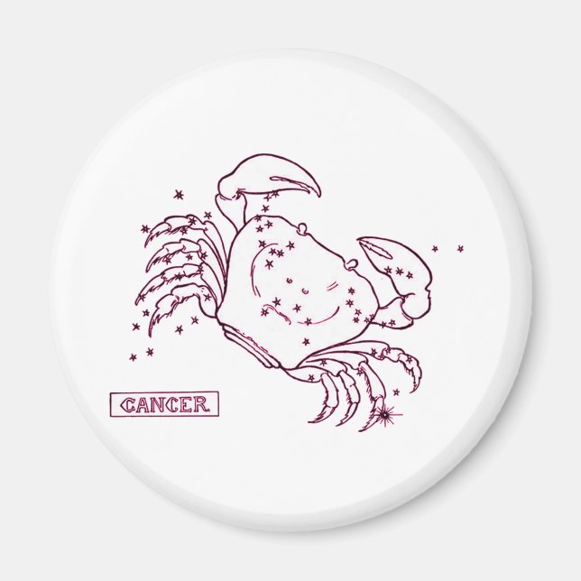 Cancer Stjärntecken Magnet (Framsidan)