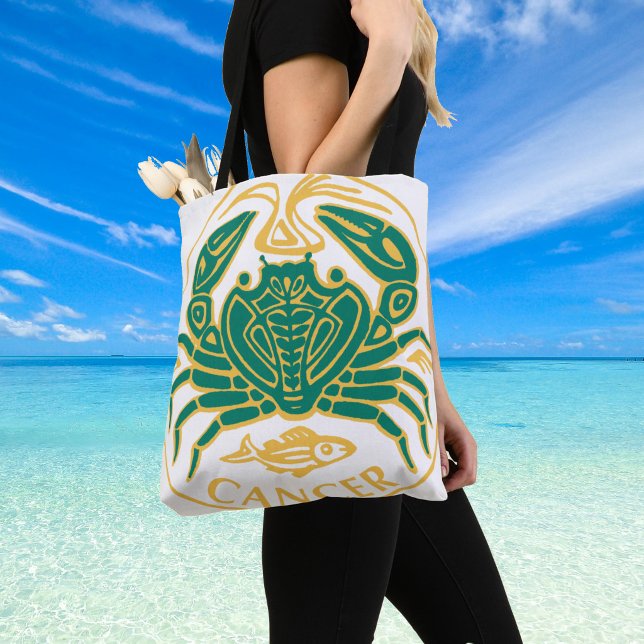 Cancer Stjärntecken på en Tygkasse (Cancer star sign shoulder bag)