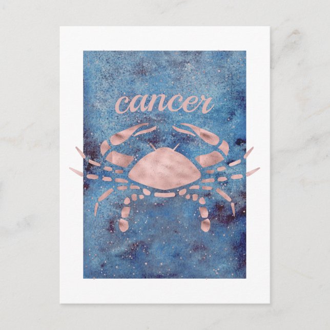 Cancer Stjärntecken Postkort Vykort (Framsida)