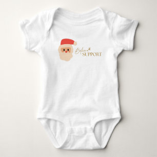cancer: stöd till juldräkten Baby Helgdag T Shirt