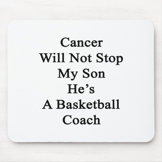 Cancer stoppar inte min son han är en basketboll C Musmatta (Framsidan)