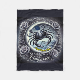 Cancer "Strength in Compassion" Fleece Blanket