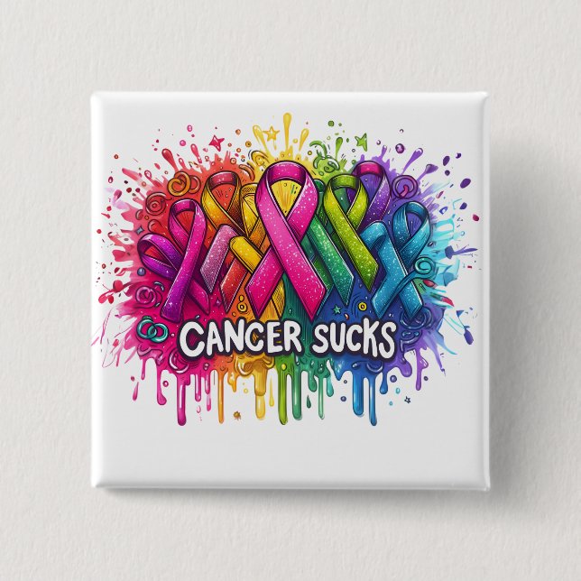Cancer Sucks Knapp (Framsida)