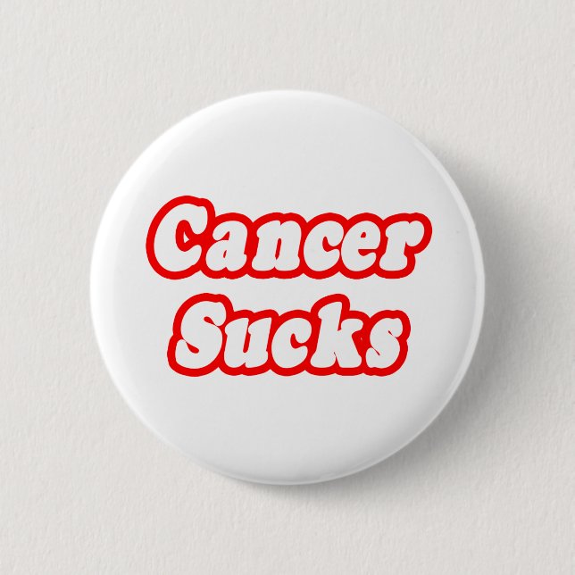 Cancer Sucks Knapp (Framsida)