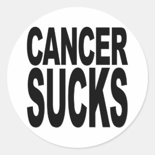 Cancer Sucks Runt Klistermärke