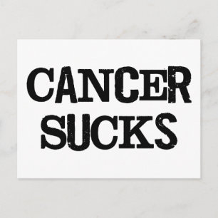 Cancer Sucks Vykort