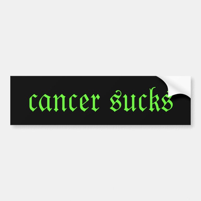 cancer suger bildekal (Framsidan)