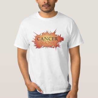 Cancer suger den grafiska utslagsplatsen tee shirt