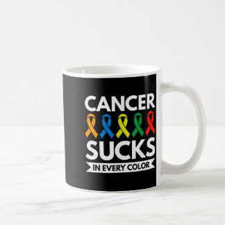 Cancer suger i alla färger kaffemugg