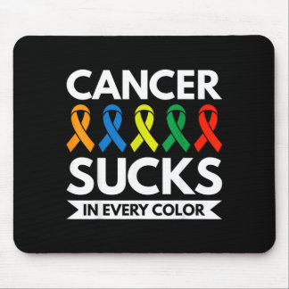 Cancer suger i alla färger musmatta