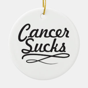Cancer suger julgransprydnad keramik