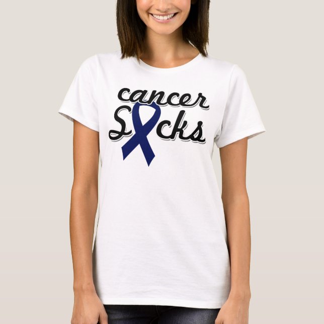 Cancer suger kvinna Bella som Flowy cirklar bästa T-shirt (Framsida)