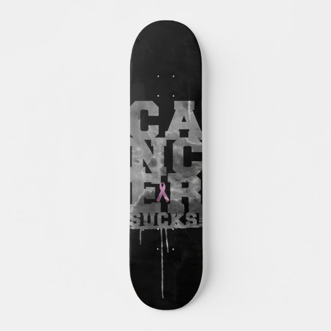 CANCER SUGER MINI SKATEBOARD BRÄDA 18,5 CM (Framsida)