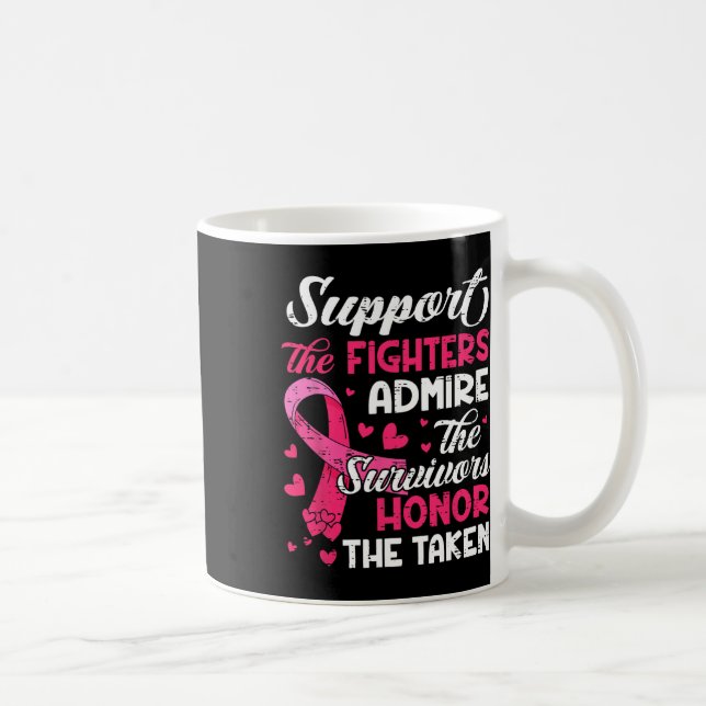 Cancer Support Admire Honor Breast Cancer Awarenes Kaffemugg (Höger)
