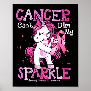 Cancer Support Shirt Breast Cancer Awareness Unico Poster